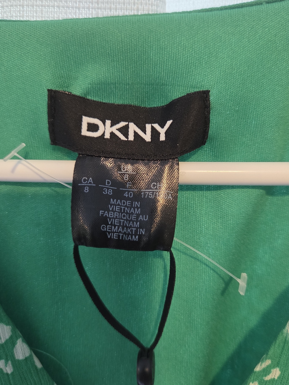 DKNY Green Floral Wrap Dress - Picture 3 of 3